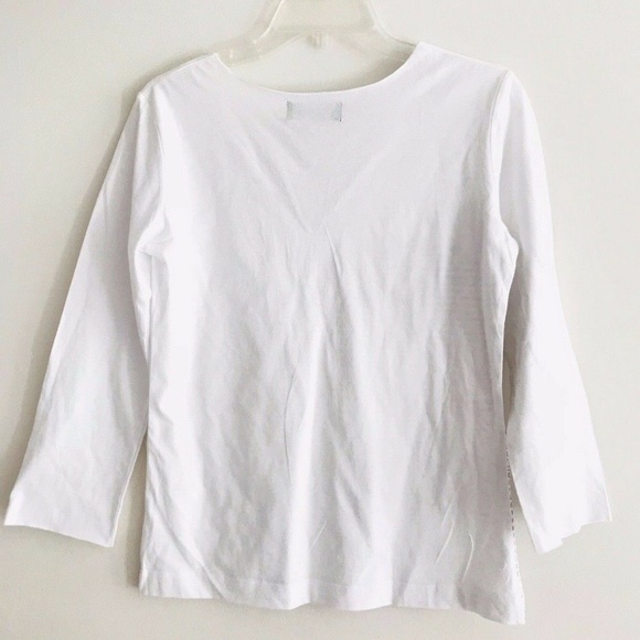 Barbara Bui | Graphic Tee Womens White V-neck - Picture 2 of 9